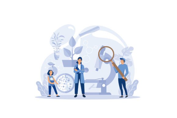 Biology Class Student Studies Social Graphics