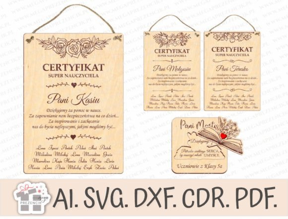 Certificate for a Super Teacher Laser Cutting Ornament