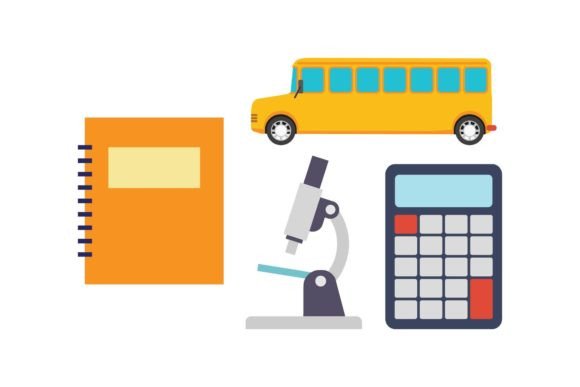 Education Icon Teacher Graphics for Handmade Creations