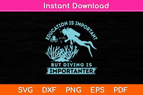 Education Is Important But Diving Is: A Graphic Design Asset for Local Businesses