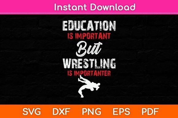 Education is Important but Wrestling is: A Graphic Design Asset Review
