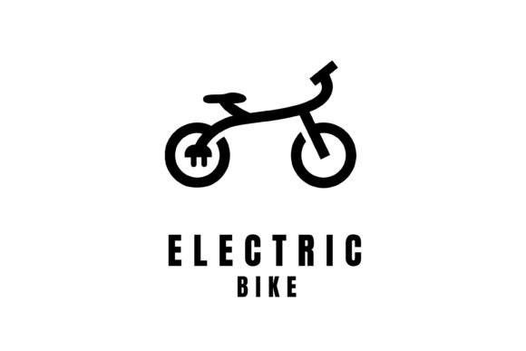 Electric Bike Logo Design Template for Graphics and Logos