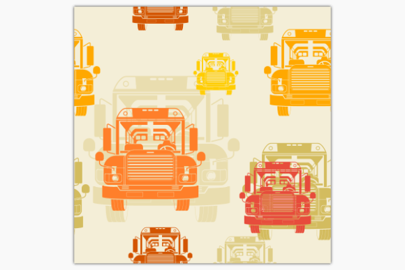 Front School Bus Soft Seamless Pattern Review