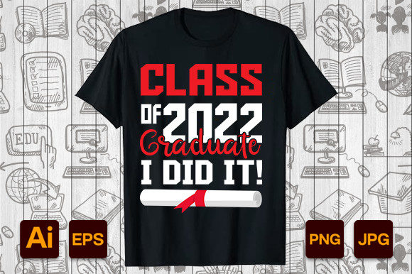 Graduation T-shirt Vector