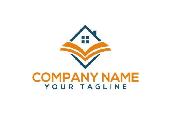 Home and Book Unique Education Logo for Blog and Website Graphics