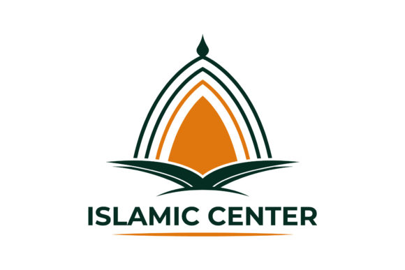 Islamic Knowledge Book With Mosque Logo Graphics
