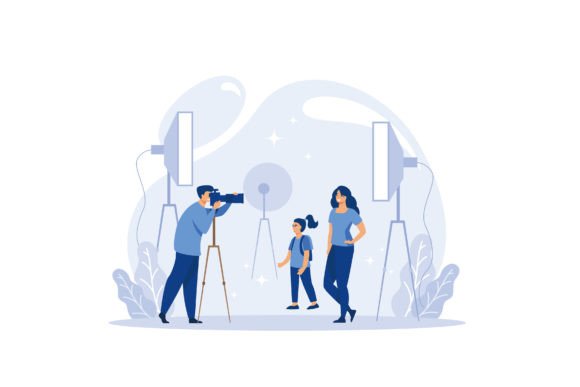 Photography Class Illustration for Modern Design Projects