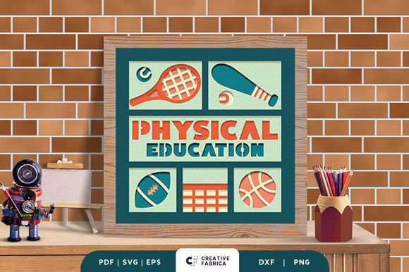 Physical Education 3D SVG for School Design
