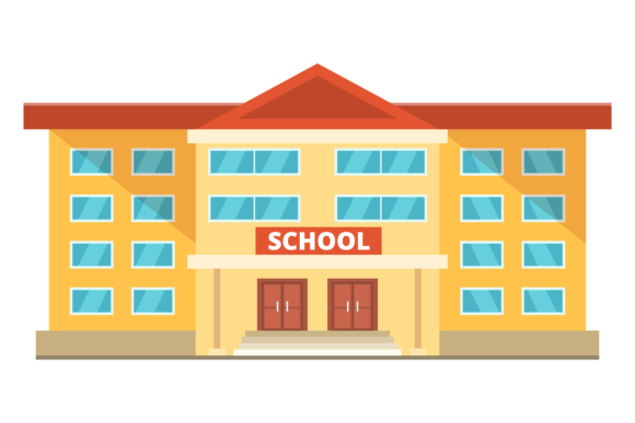 School Building Graphic for Blog and Website Design