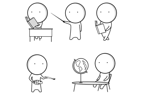School Icons, Education Icons for Local Business Graphics