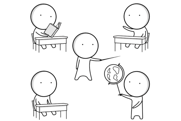 School Icons for Creative Design Projects